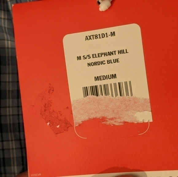 NWT The North Face Men's Blue Plaid Casual Button Up Shirt Medium UV Protection - Picture 6 of 9